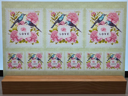 DecoCraft - Stamp Tiles Series - Blossom Lovebirds
