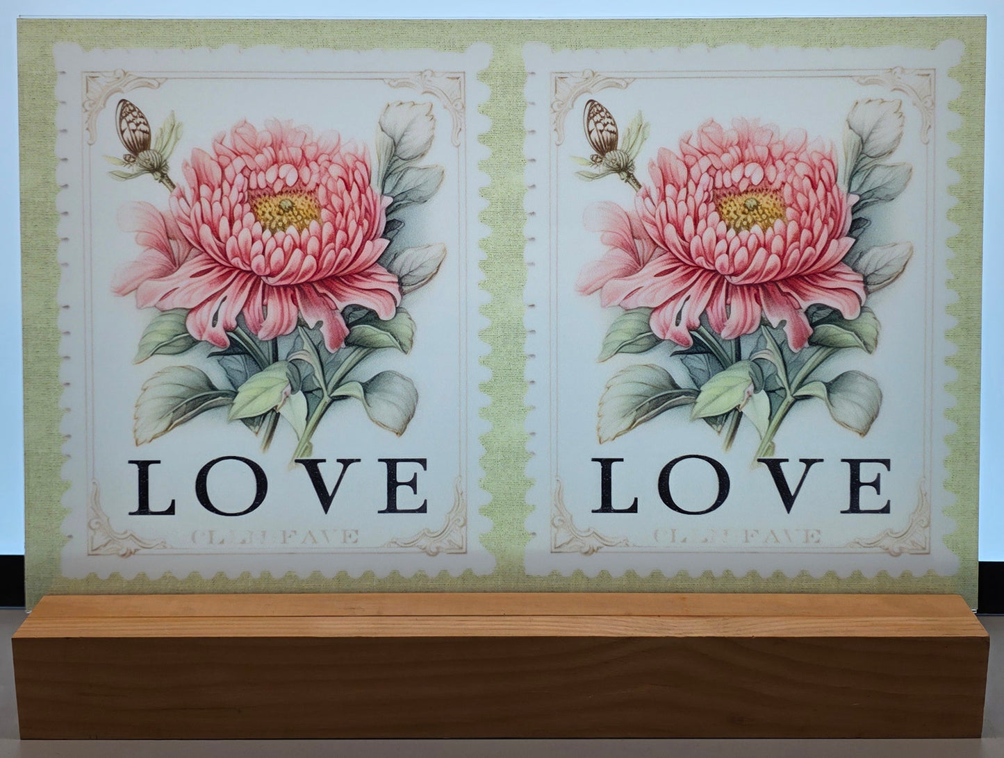 DecoCraft - Stamp Tiles Series - Heirloom Peony Love