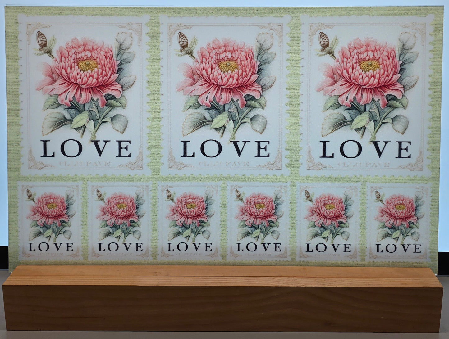 DecoCraft - Stamp Tiles Series - Heirloom Peony Love