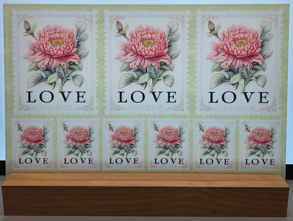 DecoCraft - Stamp Tiles Series - Heirloom Peony Love