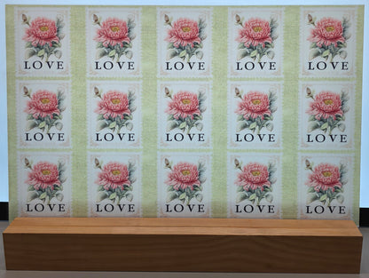DecoCraft - Stamp Tiles Series - Heirloom Peony Love