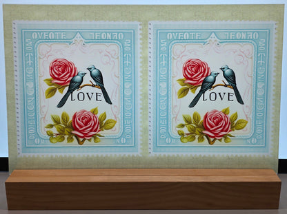 DecoCraft - Stamp Tiles Series - Rose & Sparrow Devotion