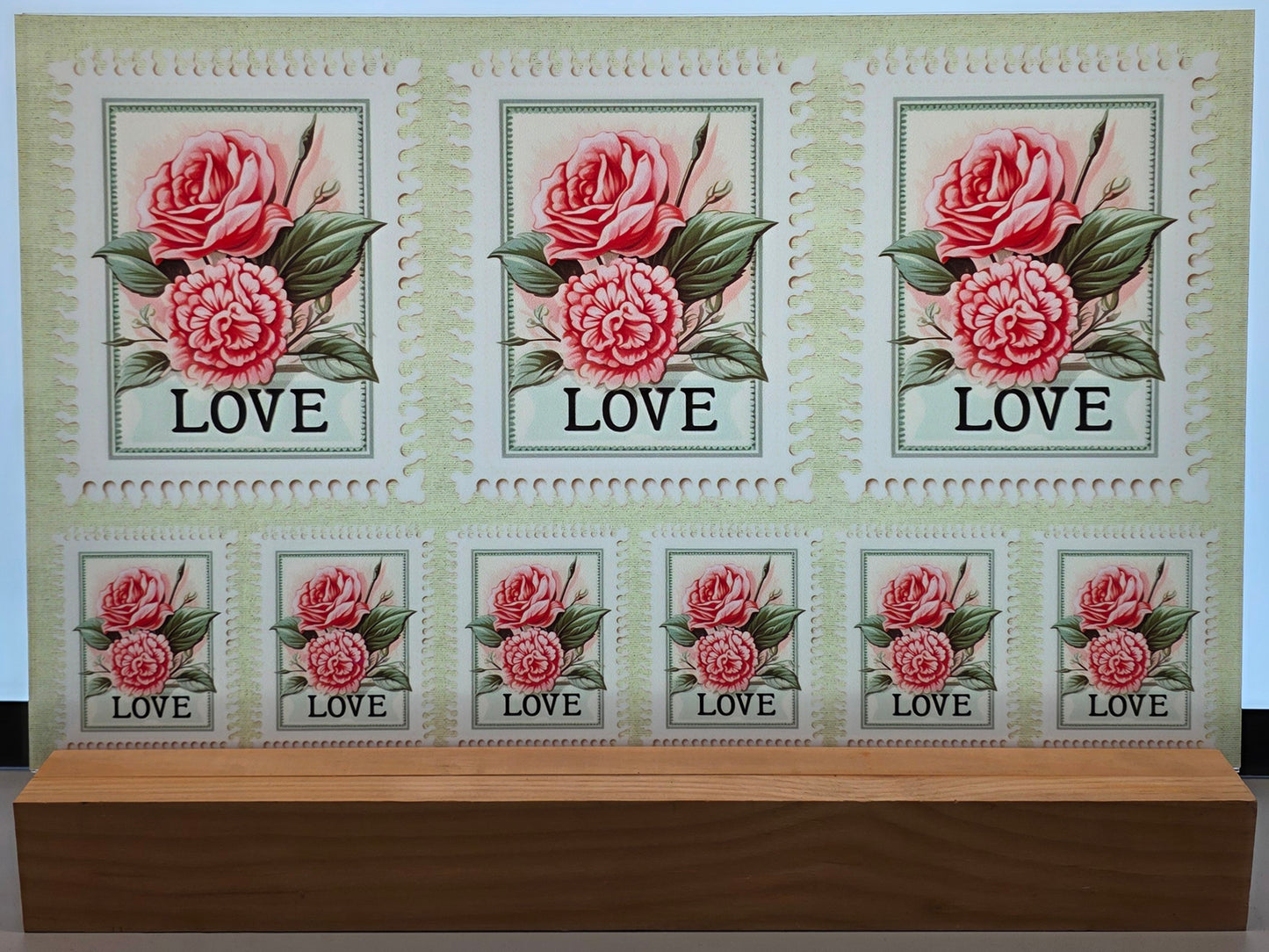 DecoCraft - Stamp Tiles Series - Rose Garden Love Seal