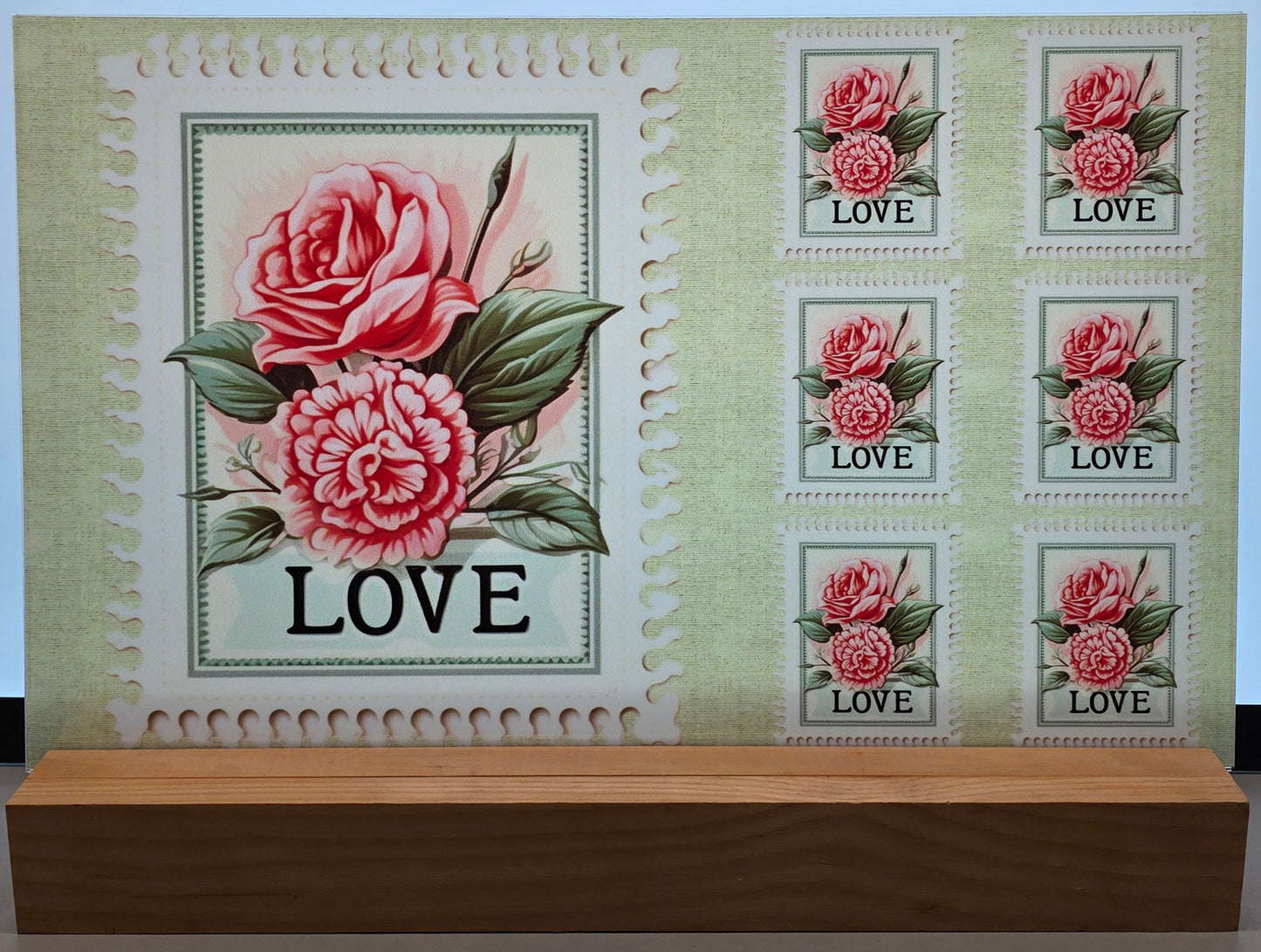DecoCraft - Stamp Tiles Series - Rose Garden Love Seal