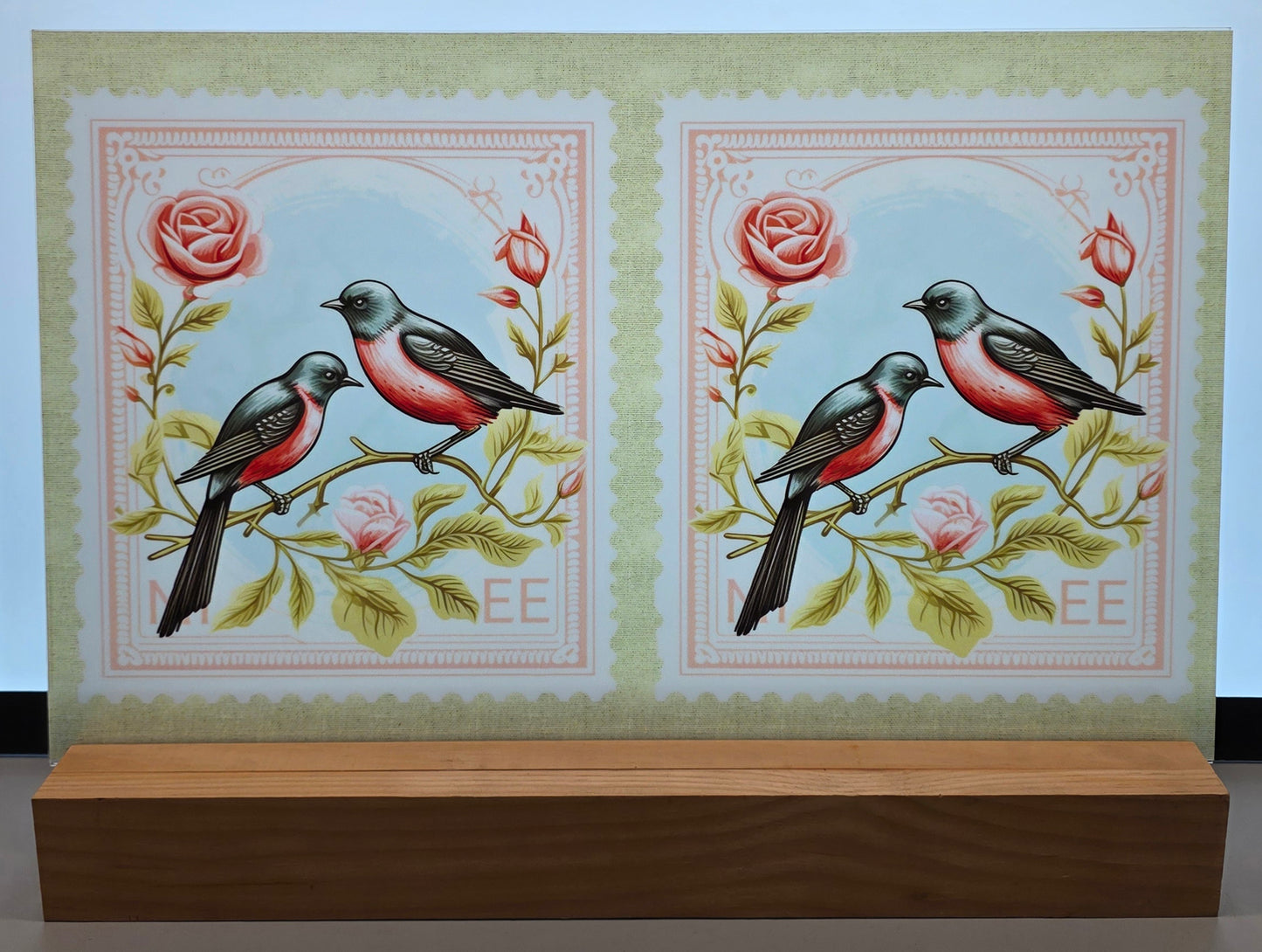 DecoCraft - Stamp Tiles Series - Sweetheart Songbirds