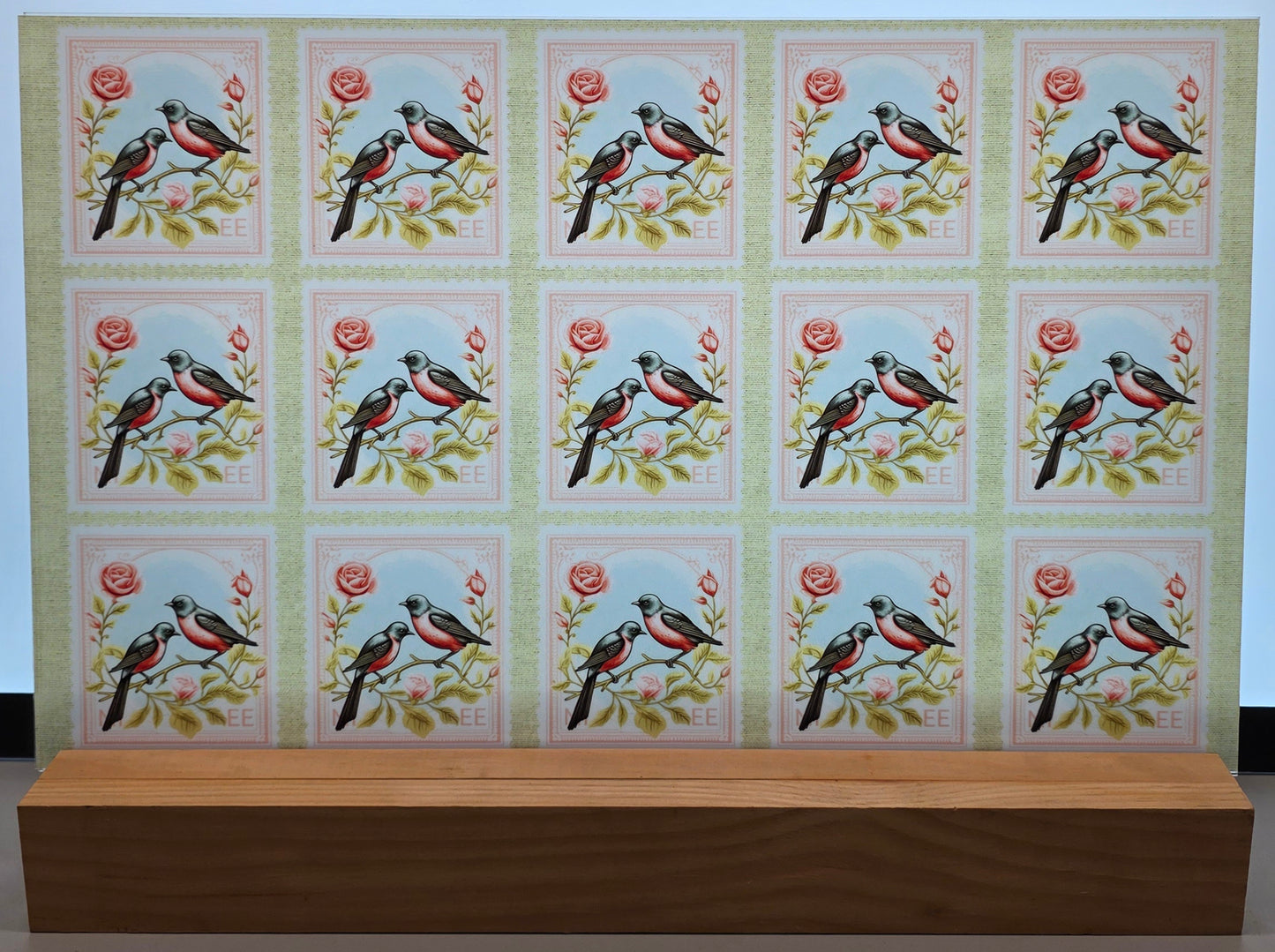 DecoCraft - Stamp Tiles Series - Sweetheart Songbirds