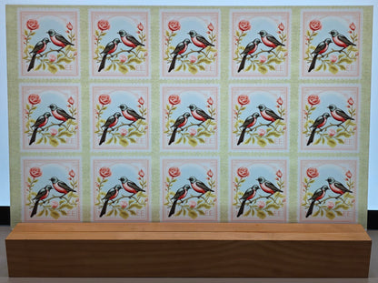 DecoCraft - Stamp Tiles Series - Sweetheart Songbirds