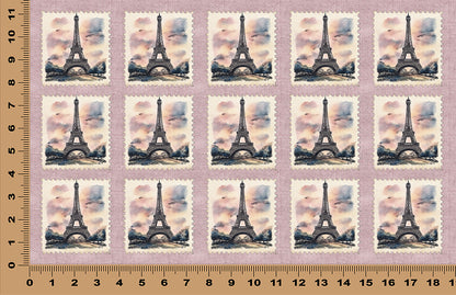 DecoCraft - Stamp Tiles Series - Parisian Sky - Eiffel Tower