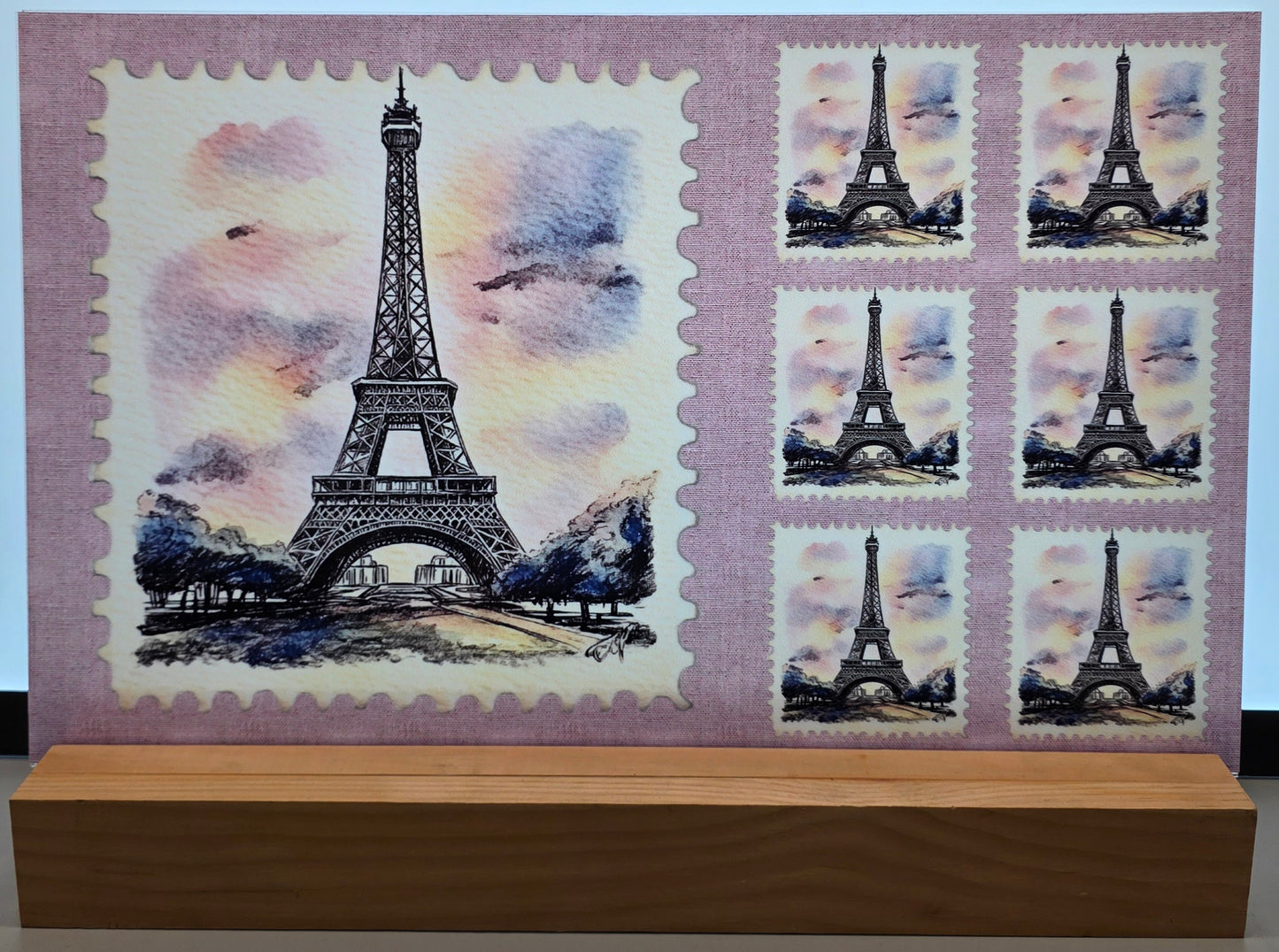 DecoCraft - Stamp Tiles Series - Parisian Sky - Eiffel Tower
