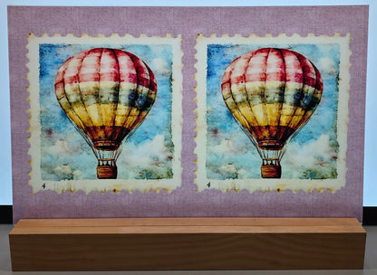 DecoCraft - Stamp Tiles Series - Balloon Over Old Europe