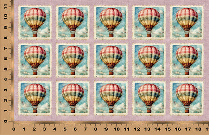DecoCraft - Stamp Tiles Series - Balloon Over Old Europe