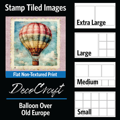 DecoCraft - Stamp Tiles Series - Balloon Over Old Europe