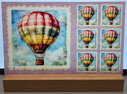DecoCraft - Stamp Tiles Series - Balloon Over Old Europe