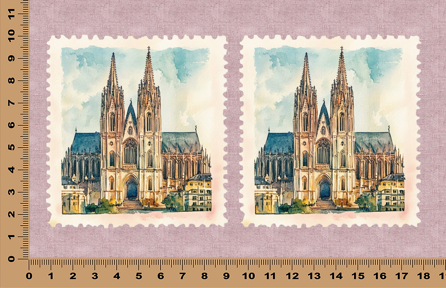 DecoCraft - Stamp Tiles Series - Cathedral of Old World Grace