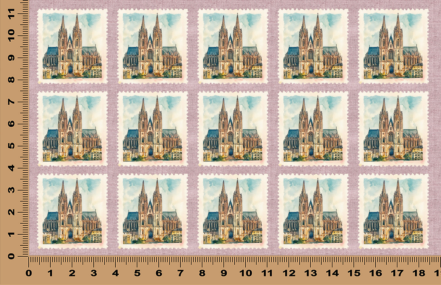 DecoCraft - Stamp Tiles Series - Cathedral of Old World Grace