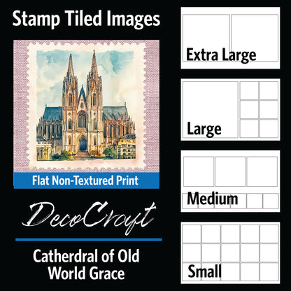 DecoCraft - Stamp Tiles Series - Cathedral of Old World Grace