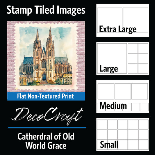 DecoCraft - Stamp Tiles Series - Cathedral of Old World Grace