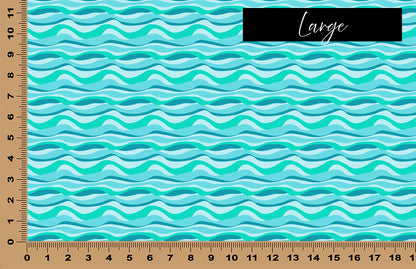 DecoCraft - Abstract - Abstract Turquoise Lines