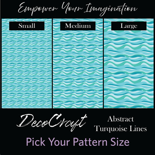 DecoCraft - Abstract - Abstract Turquoise Lines