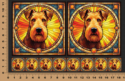 DecoCraft - Scenic Elevated Texture Tiles - Airedale Terrier