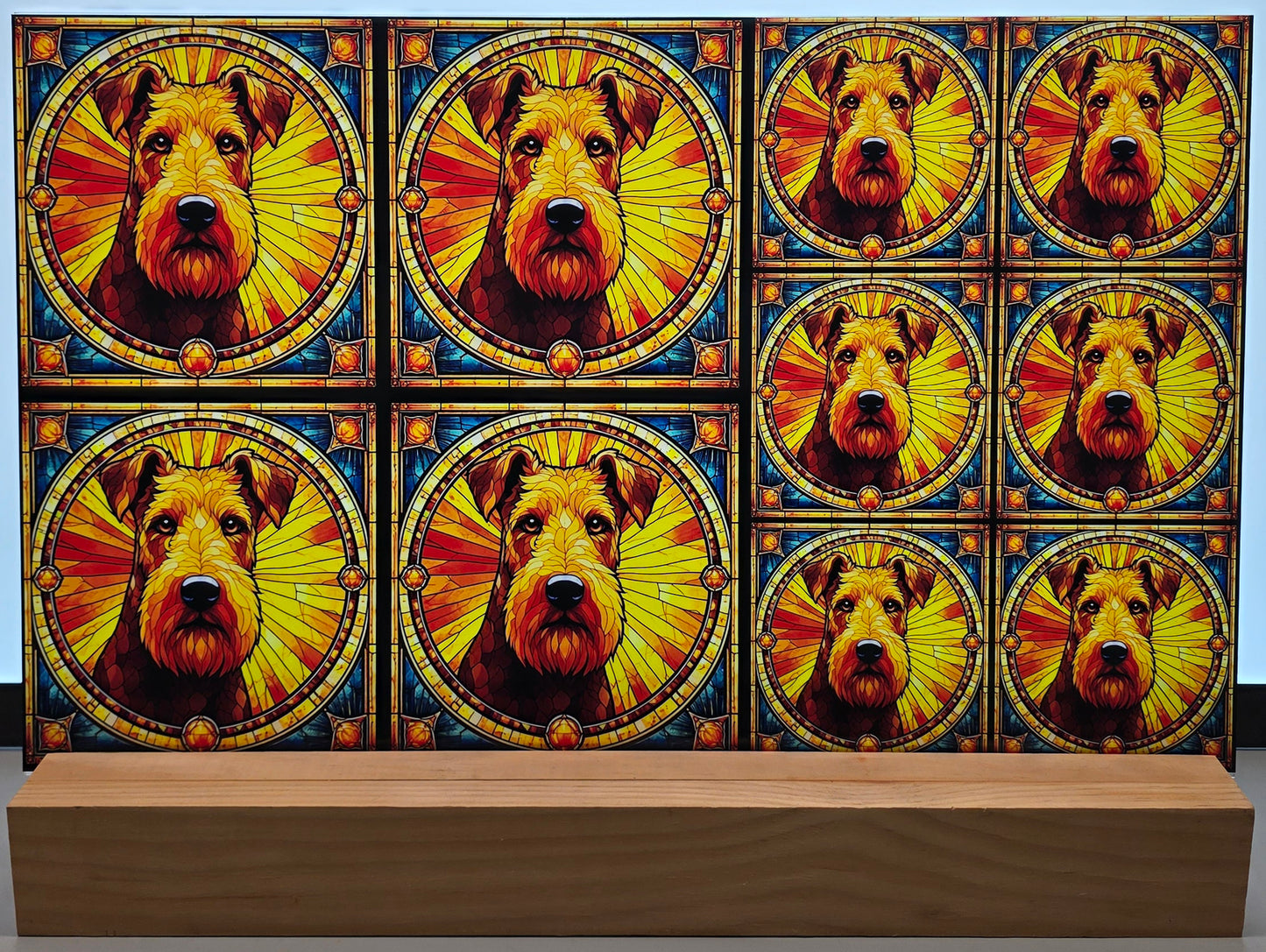 DecoCraft - Scenic Elevated Texture Tiles - Airedale Terrier