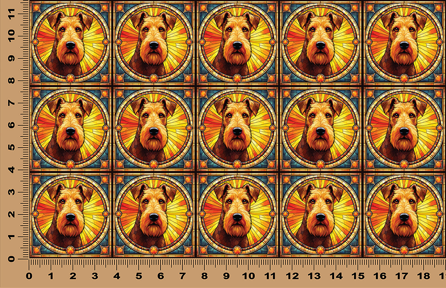 DecoCraft - Scenic Elevated Texture Tiles - Airedale Terrier