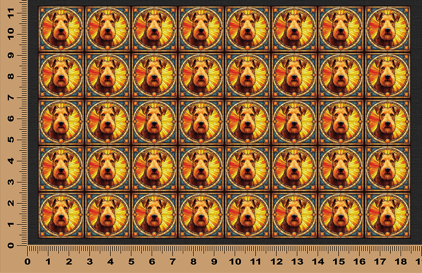 DecoCraft - Scenic Elevated Texture Tiles - Airedale Terrier