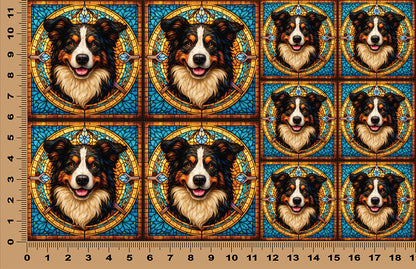 DecoCraft - Scenic Elevated Texture Tiles - Australian Sheperd
