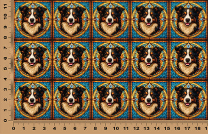DecoCraft - Scenic Elevated Texture Tiles - Australian Sheperd