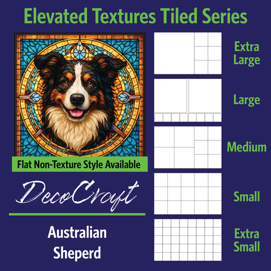 DecoCraft - Scenic Elevated Texture Tiles - Australian Sheperd