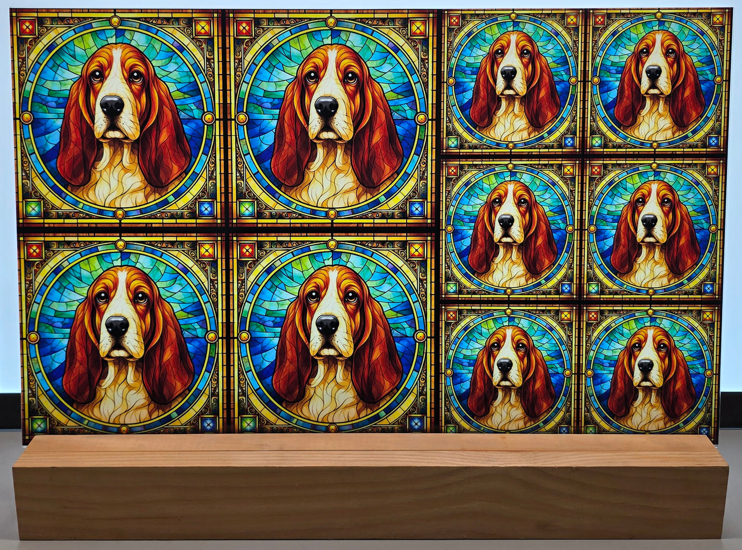 DecoCraft - Scenic Elevated Texture Tiles - Basset Hound