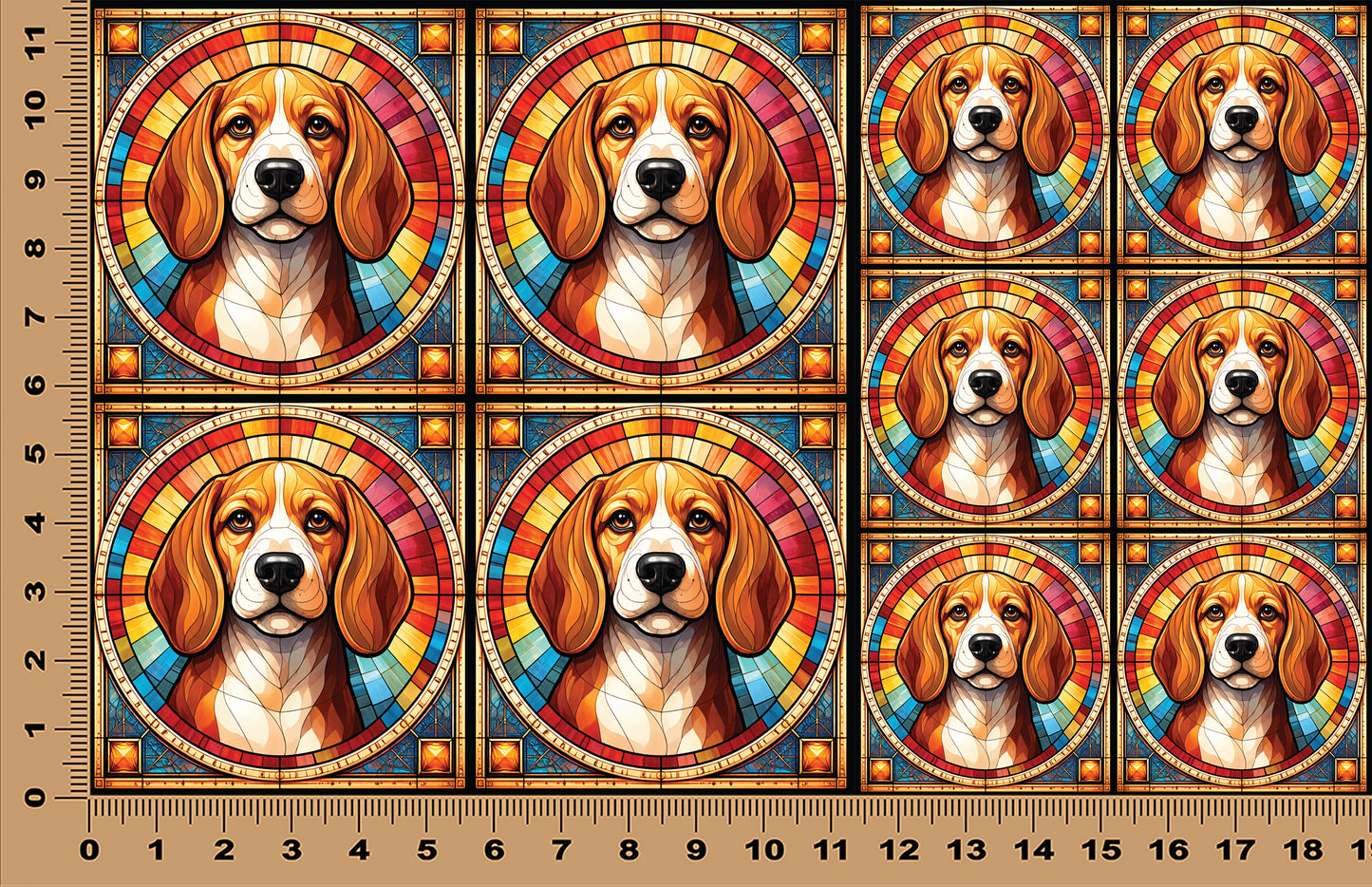DecoCraft - Scenic Elevated Texture Tiles - Beagle