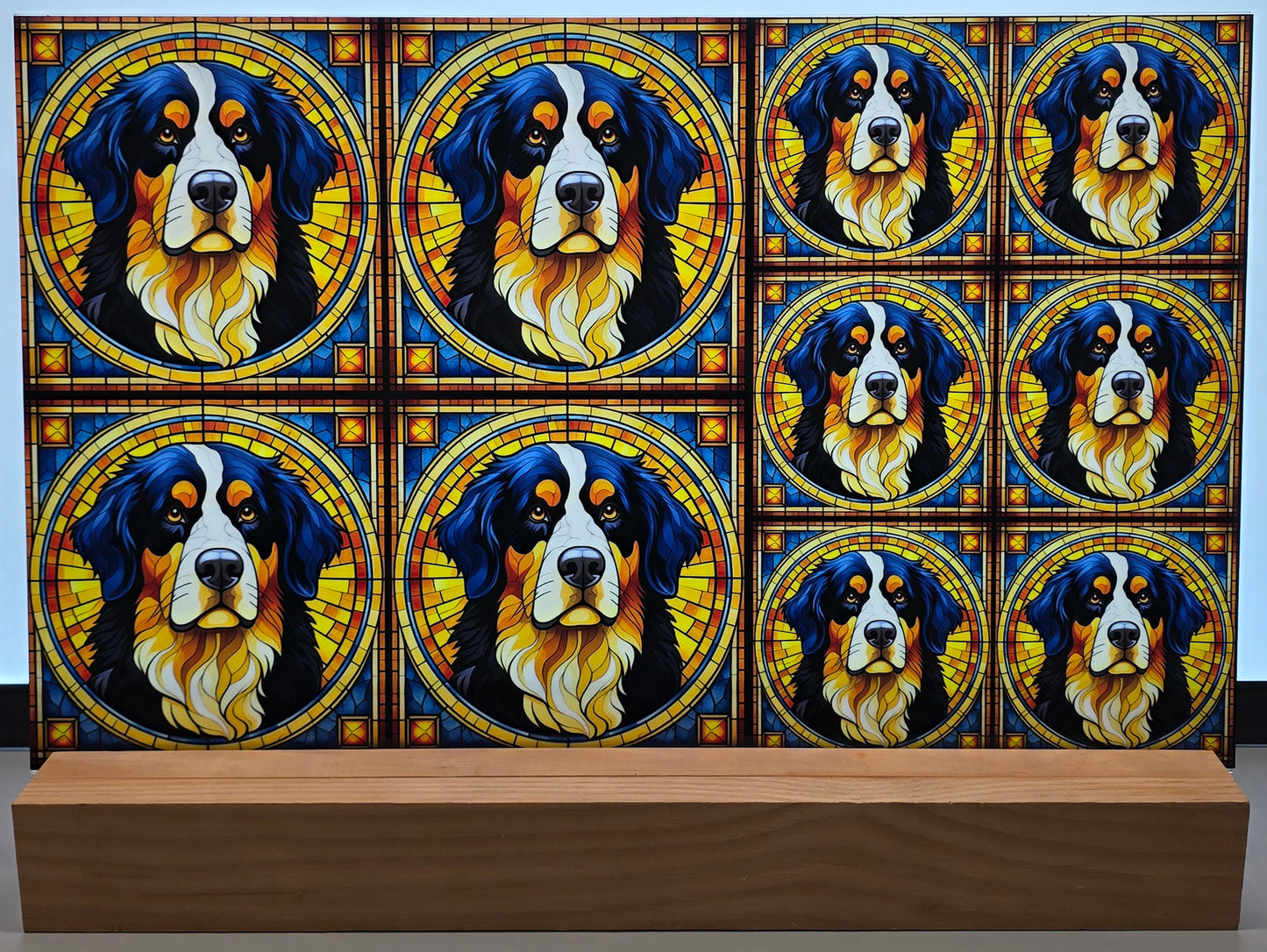 DecoCraft - Scenic Elevated Texture Tiles - Bernese Mountain Dog