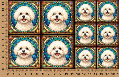 DecoCraft - Scenic Elevated Texture Tiles - Bichon Friese