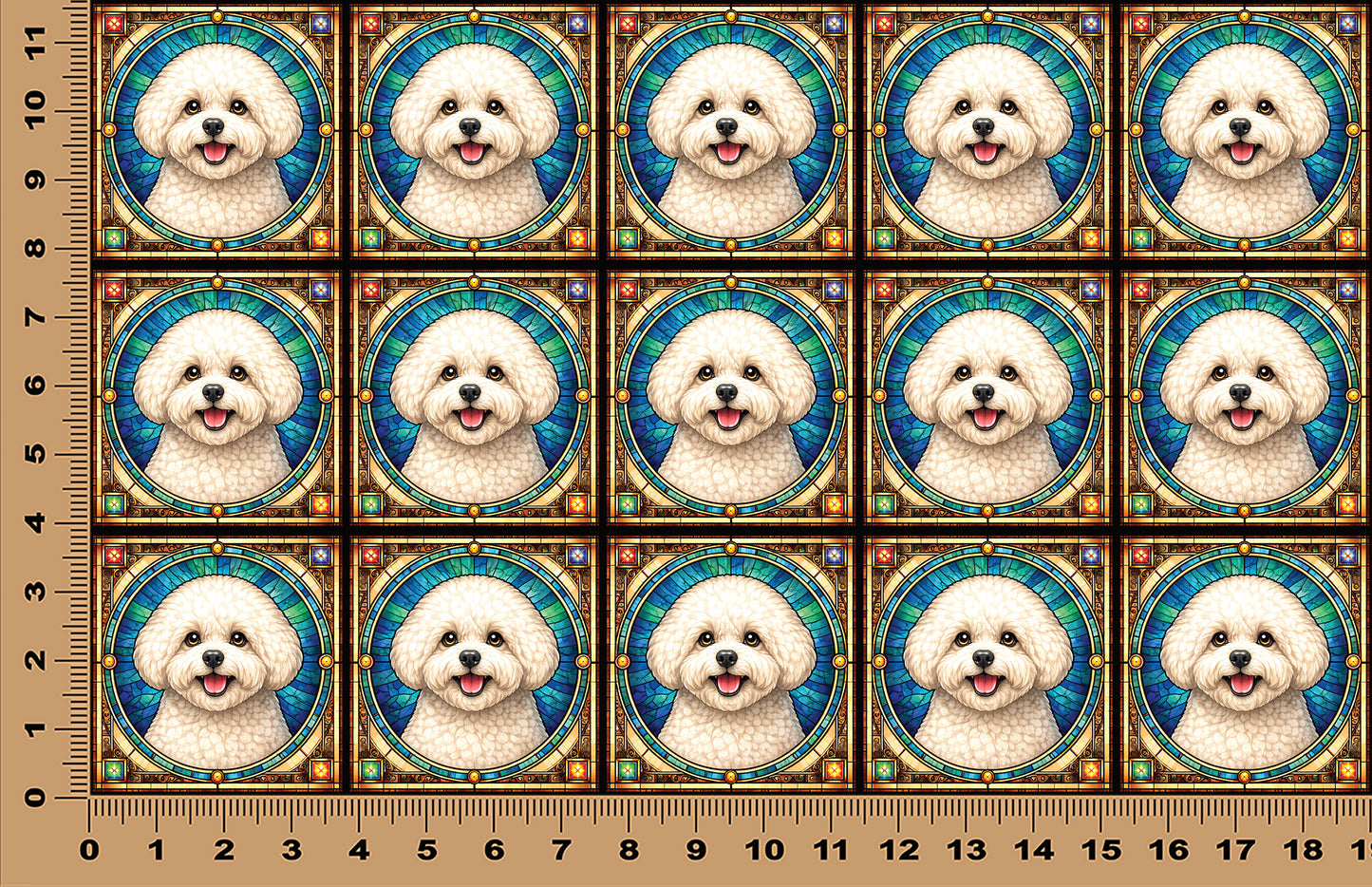 DecoCraft - Scenic Elevated Texture Tiles - Bichon Friese