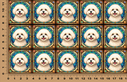 DecoCraft - Scenic Elevated Texture Tiles - Bichon Friese