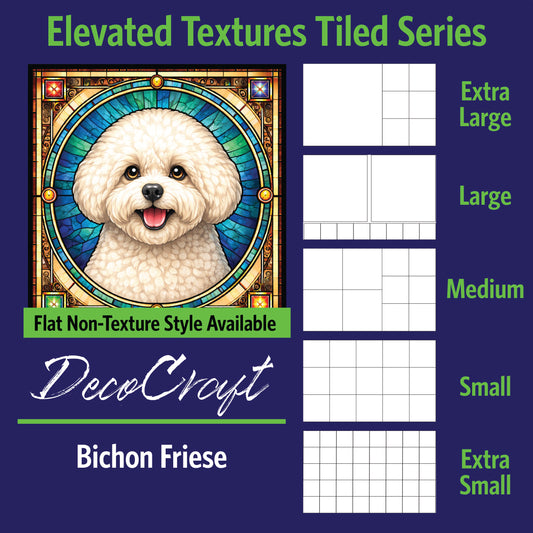 DecoCraft - Scenic Elevated Texture Tiles - Bichon Friese