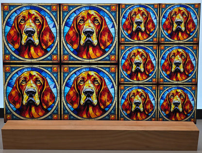 DecoCraft - Scenic Elevated Texture Tiles - Bloodhound