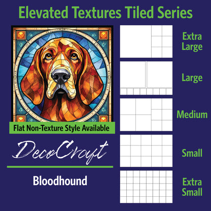 DecoCraft - Scenic Elevated Texture Tiles - Bloodhound