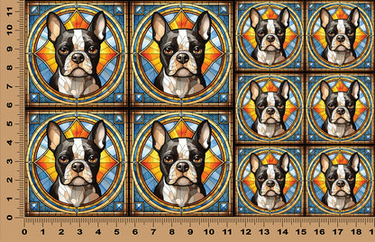 DecoCraft - Scenic Elevated Texture Tiles - Boston Terrier