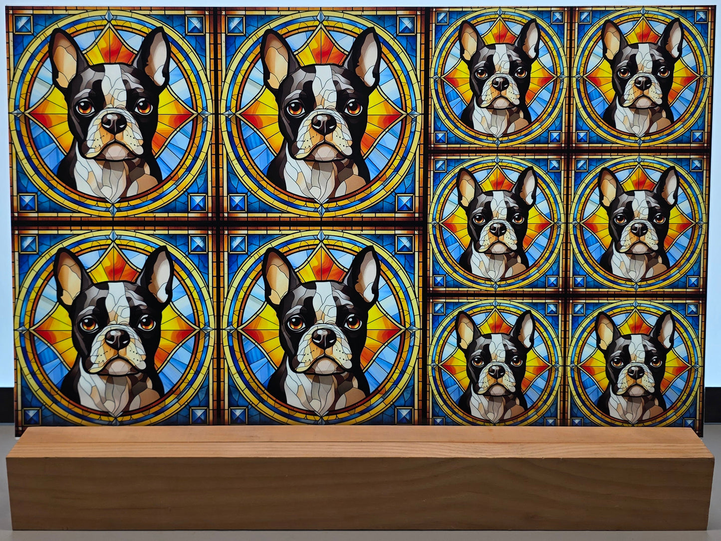 DecoCraft - Scenic Elevated Texture Tiles - Boston Terrier