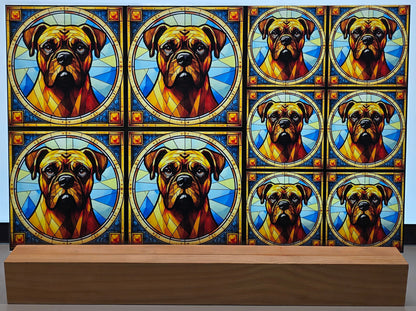 DecoCraft - Scenic Elevated Texture Tiles - Bull Mastiff