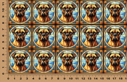 DecoCraft - Scenic Elevated Texture Tiles - Bull Mastiff