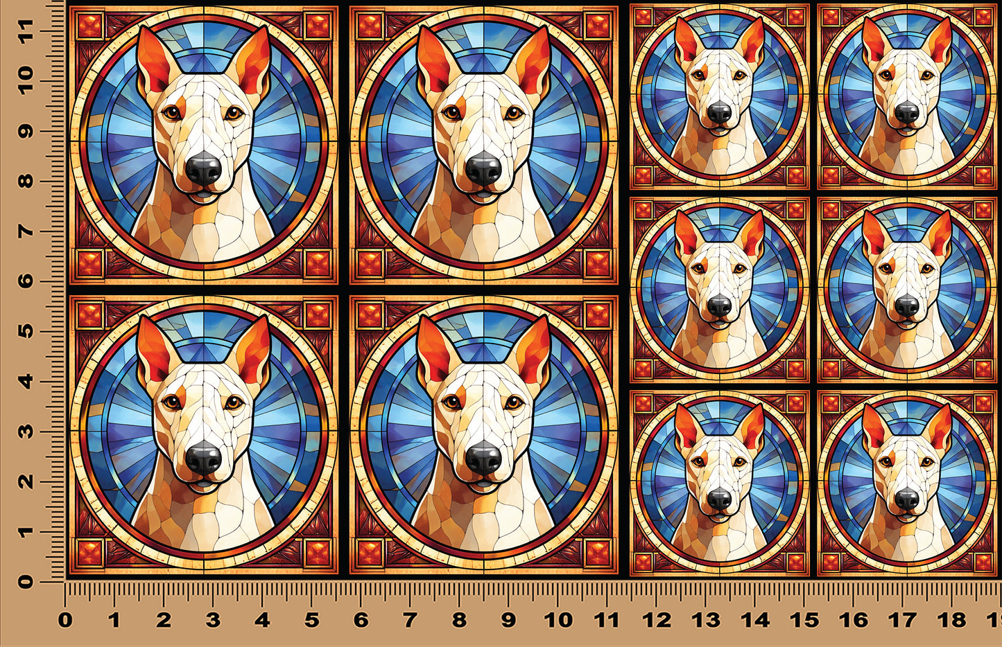 DecoCraft - Scenic Elevated Texture Tiles - Bull Terrier