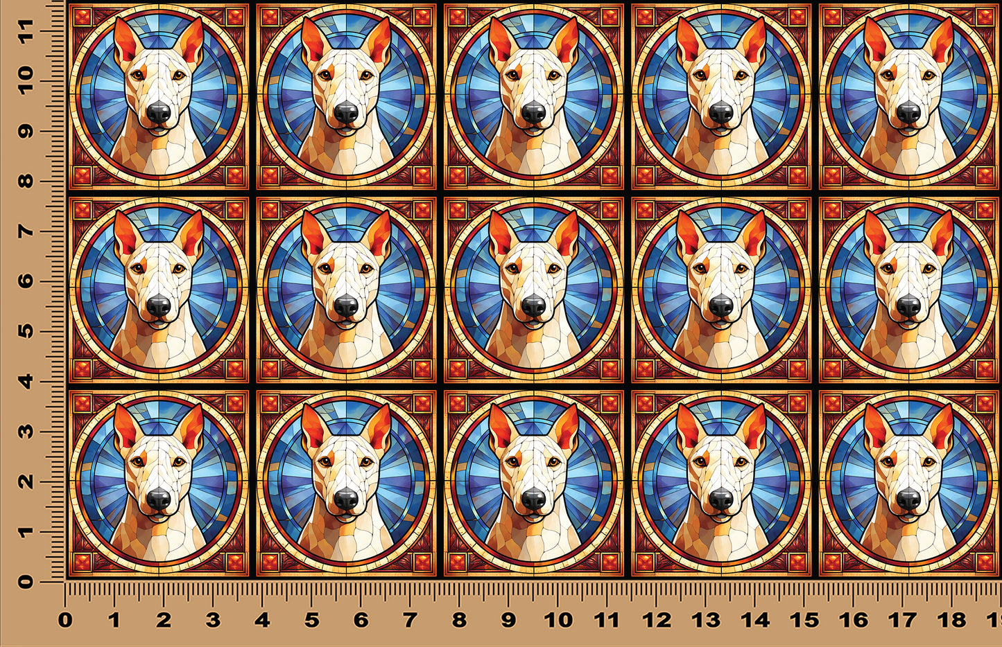 DecoCraft - Scenic Elevated Texture Tiles - Bull Terrier