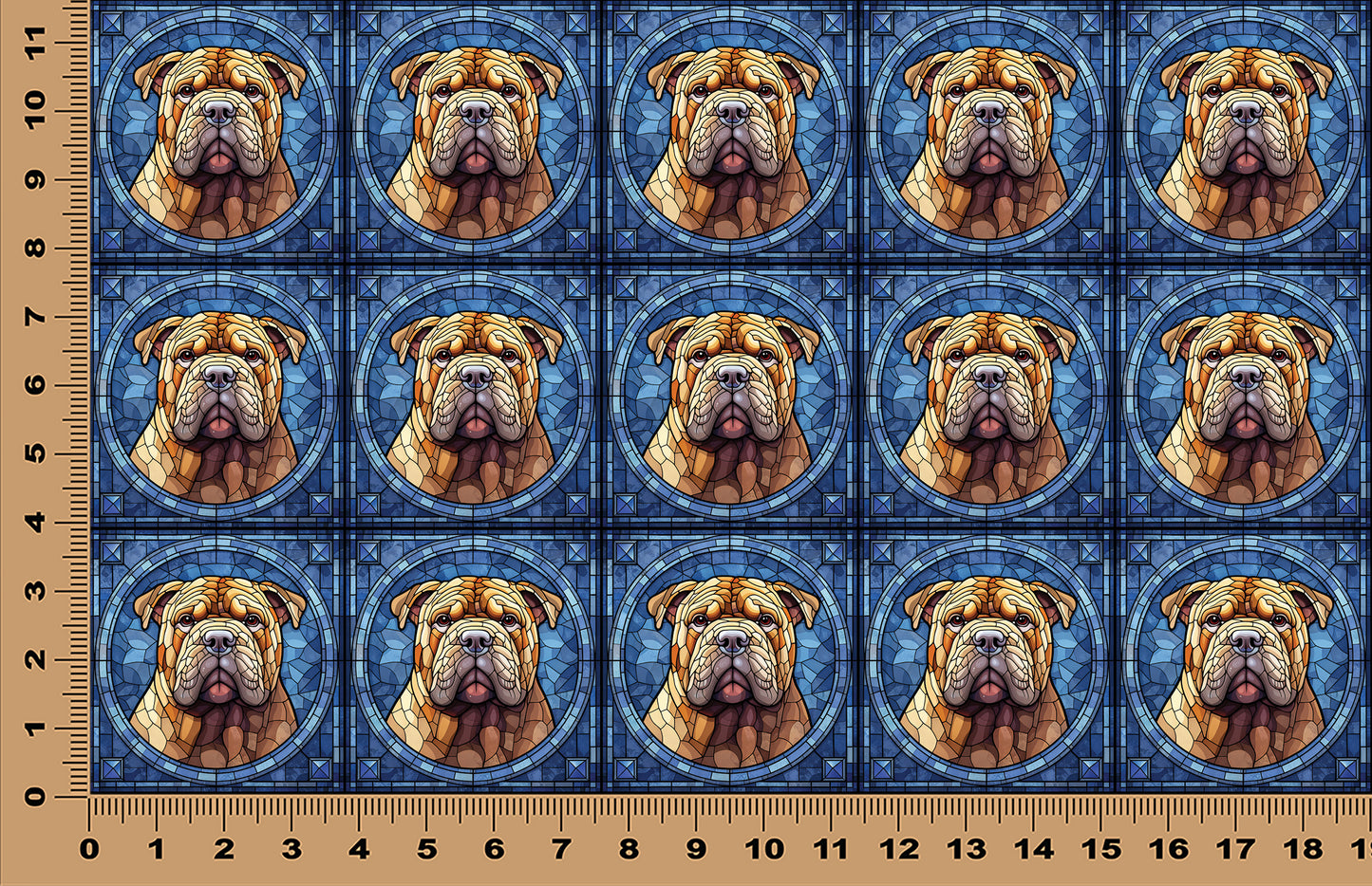 DecoCraft - Scenic Elevated Texture Tiles - Bulldog II