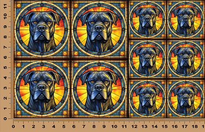 DecoCraft - Scenic Elevated Texture Tiles - Cane Corso (Mastiff)