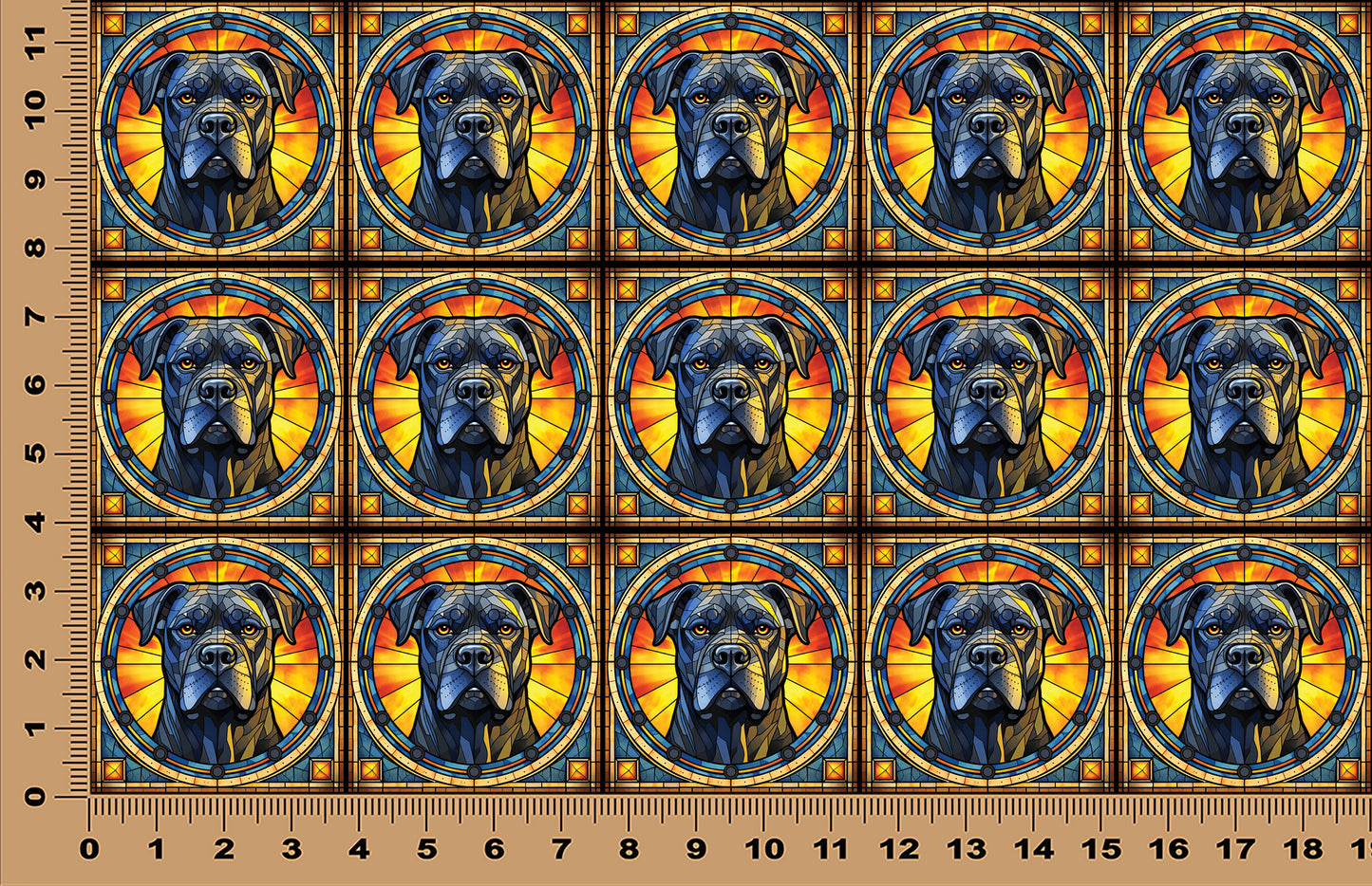 DecoCraft - Scenic Elevated Texture Tiles - Cane Corso (Mastiff)
