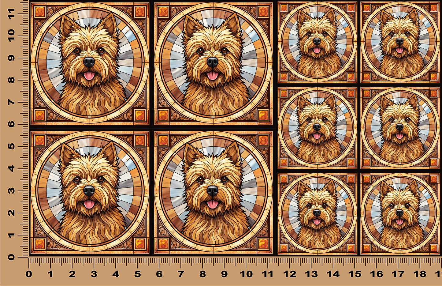 DecoCraft - Scenic Elevated Texture Tiles - Carrin Terrier (Yorki)