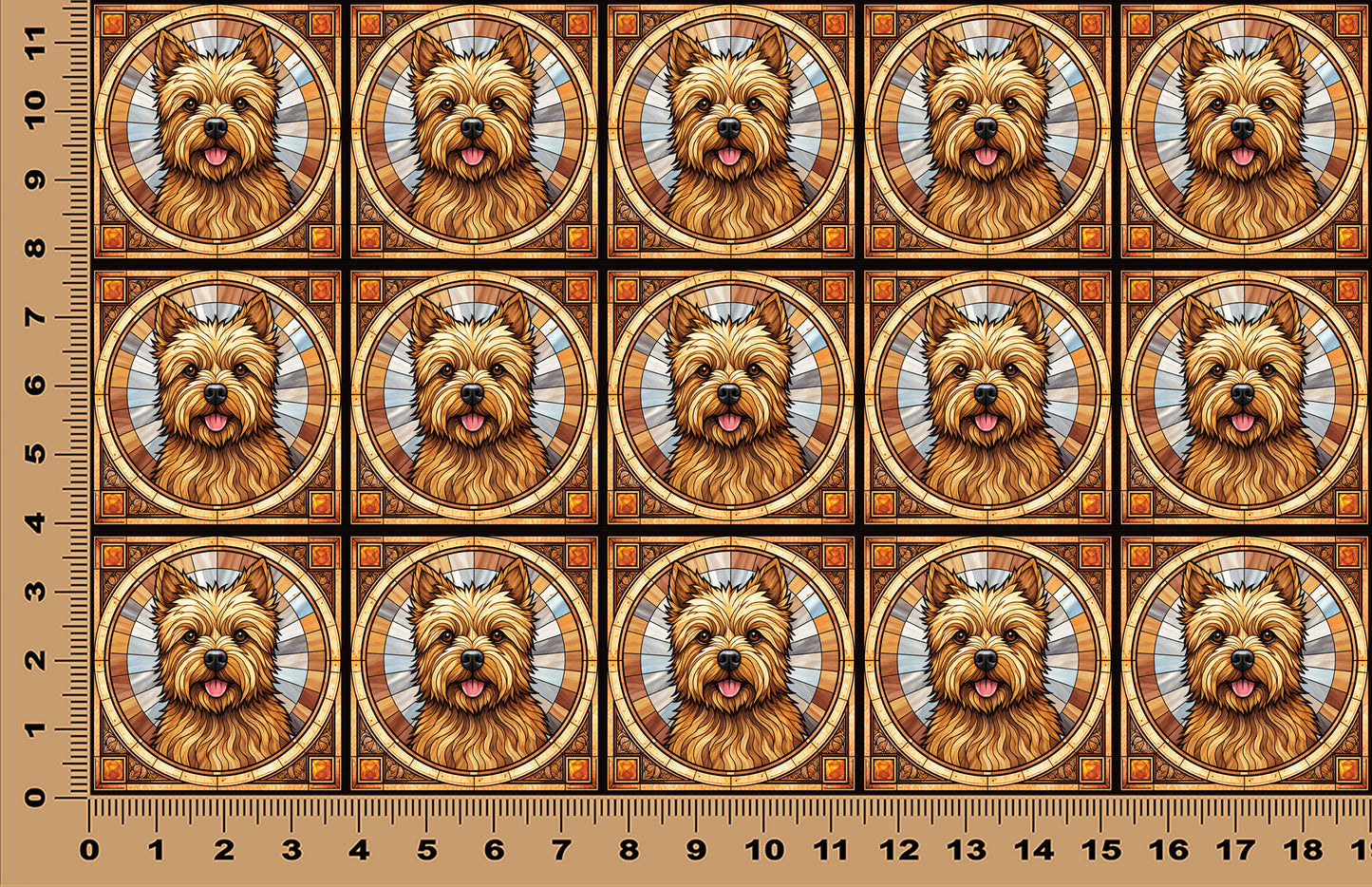 DecoCraft - Scenic Elevated Texture Tiles - Carrin Terrier (Yorki)